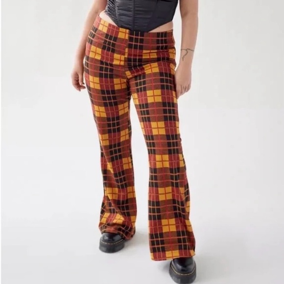 Urban Outfitters Bryn Pull-On Flare Pants - Size Small Retro Stretch Flare - Picture 4 of 11